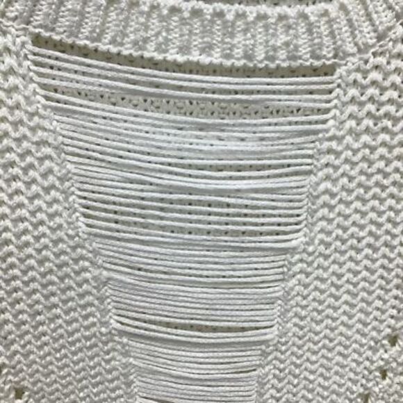 Rachel Roy Womens October Pullover Sweater Ivory Long Sleeve Ribbed Trim XL New - Picture 4 of 8